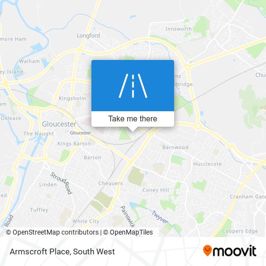 Armscroft Place map
