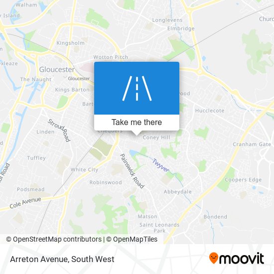 Arreton Avenue map