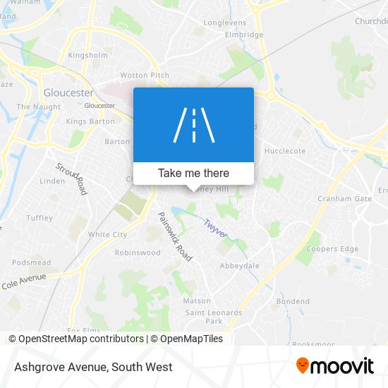 Ashgrove Avenue map