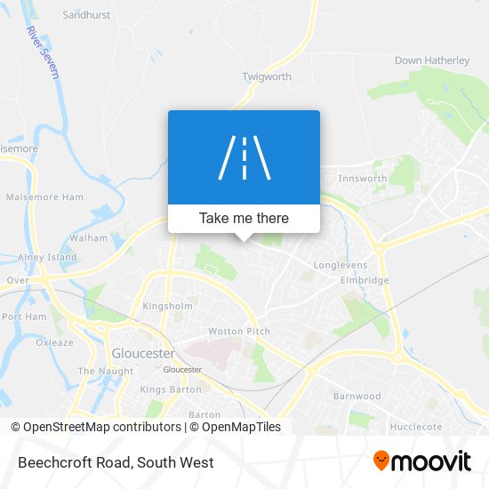 Beechcroft Road map