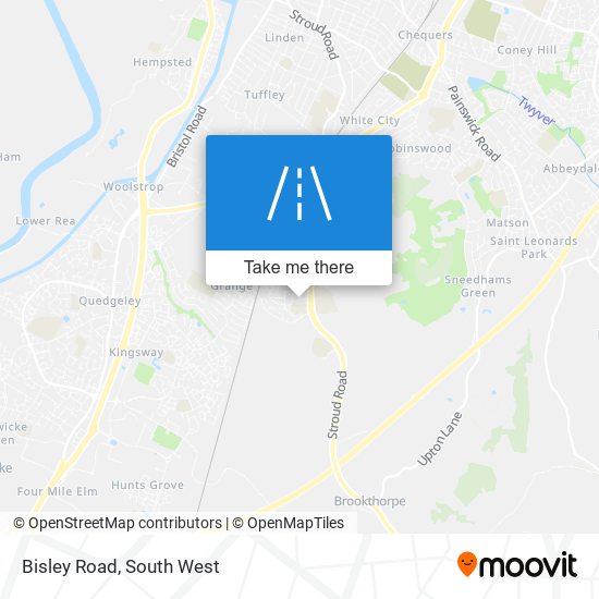 Bisley Road map