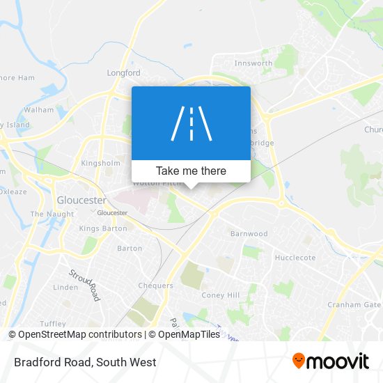 Bradford Road map