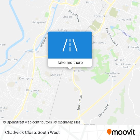 Chadwick Close map