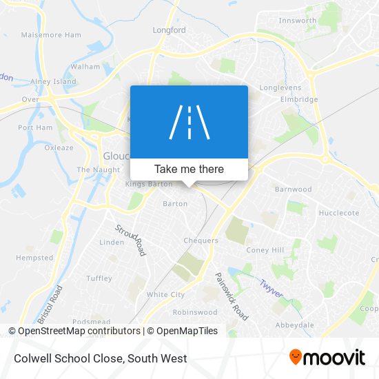 Colwell School Close map