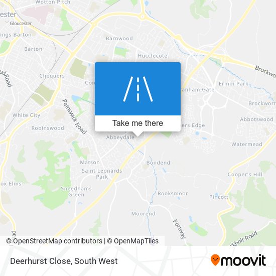 Deerhurst Close map