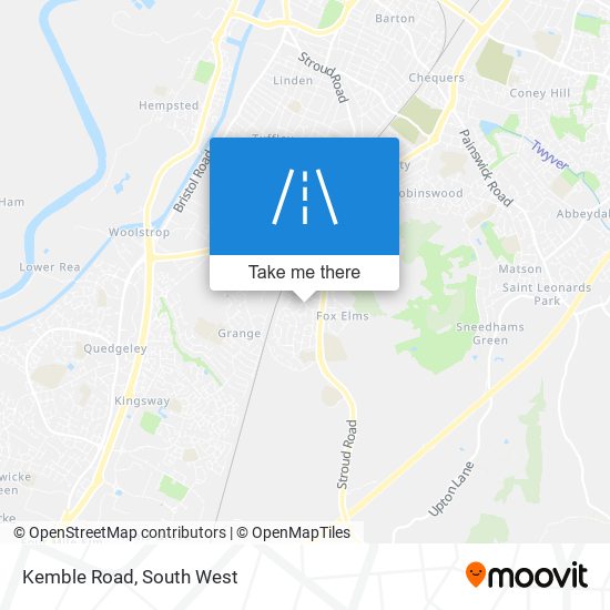 Kemble Road map