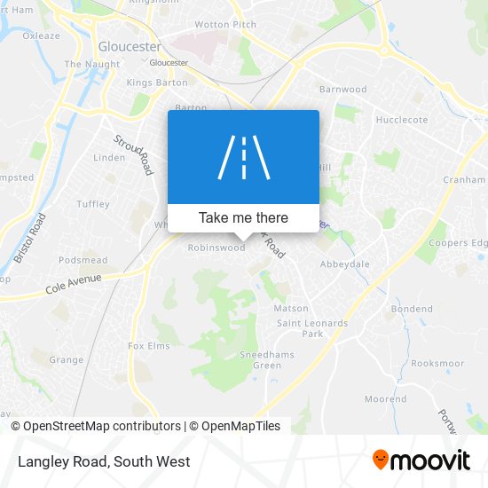 Langley Road map