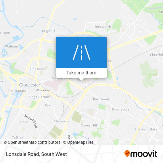 Lonsdale Road map