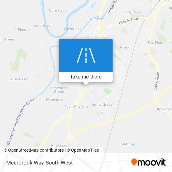 Meerbrook Way map