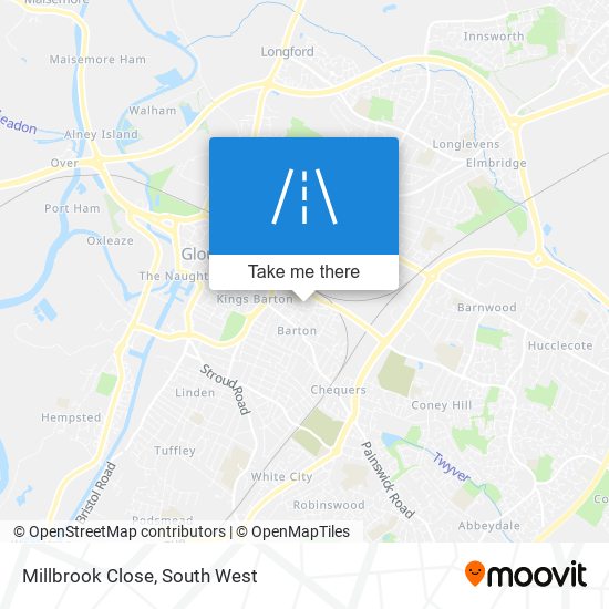 Millbrook Close map