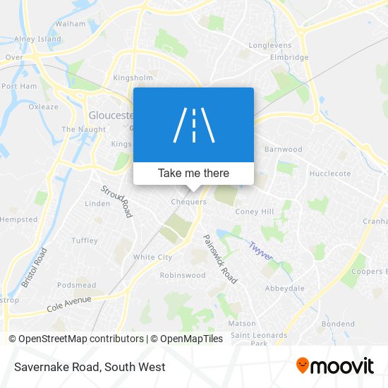 Savernake Road map