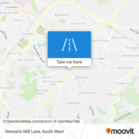 Stewarts Mill Lane map