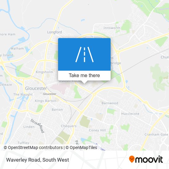 Waverley Road map