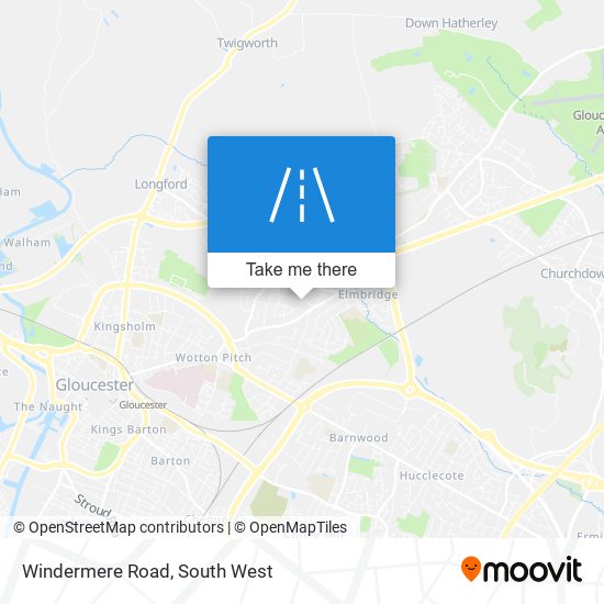 Windermere Road map
