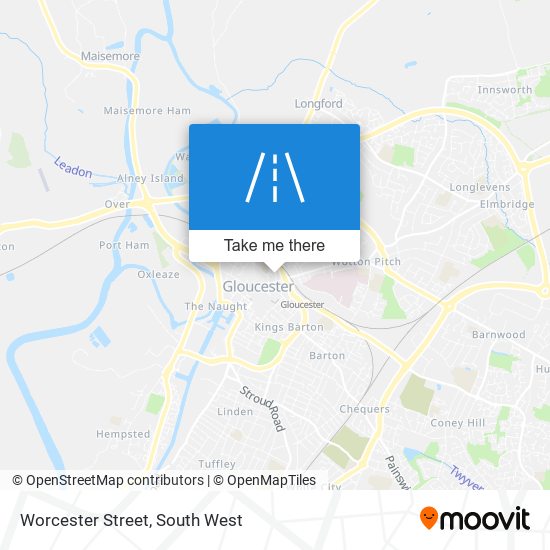 Worcester Street map