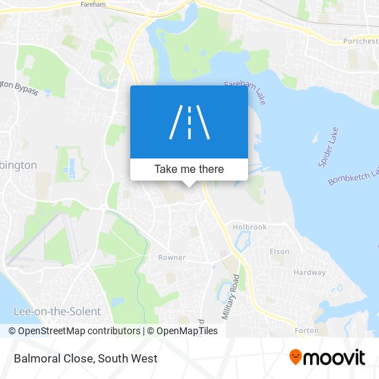 Balmoral Close map