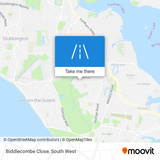 Biddlecombe Close map