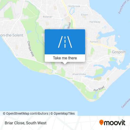 Briar Close map