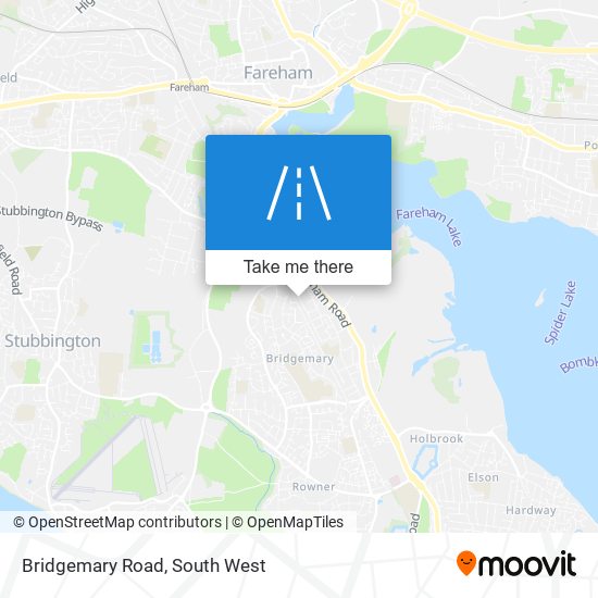 Bridgemary Road map