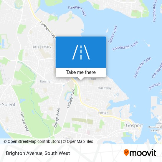 Brighton Avenue map