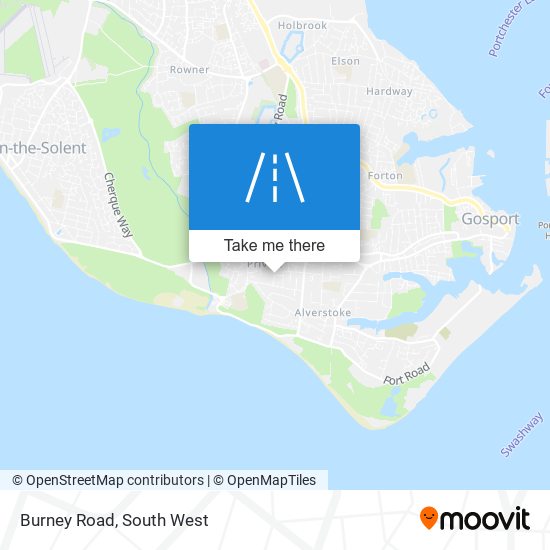 Burney Road map