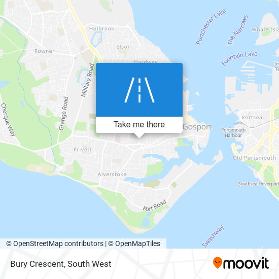 Bury Crescent map