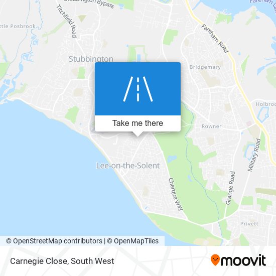 Carnegie Close map