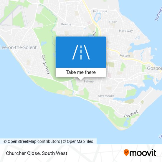 Churcher Close map