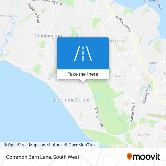 Common Barn Lane map