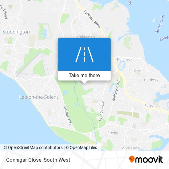 Connigar Close map