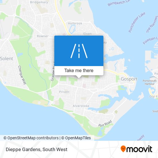 Dieppe Gardens map