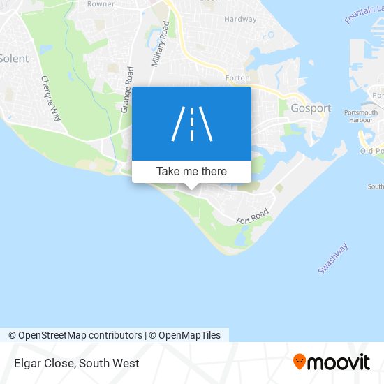 Elgar Close map