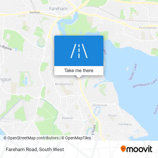 Fareham Road map