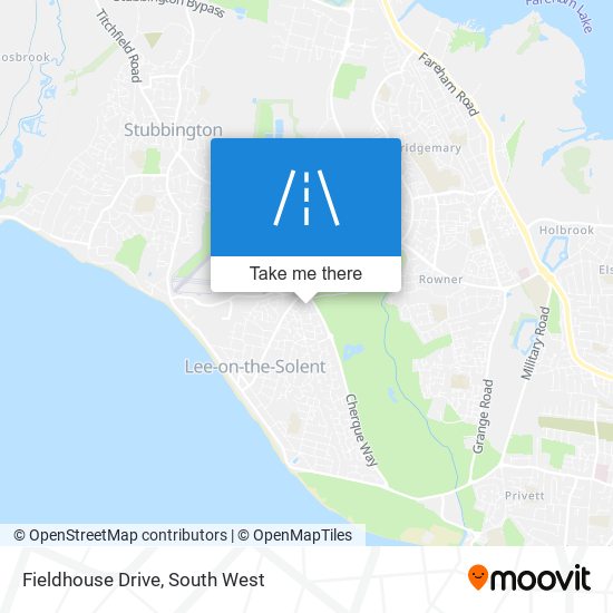 Fieldhouse Drive map