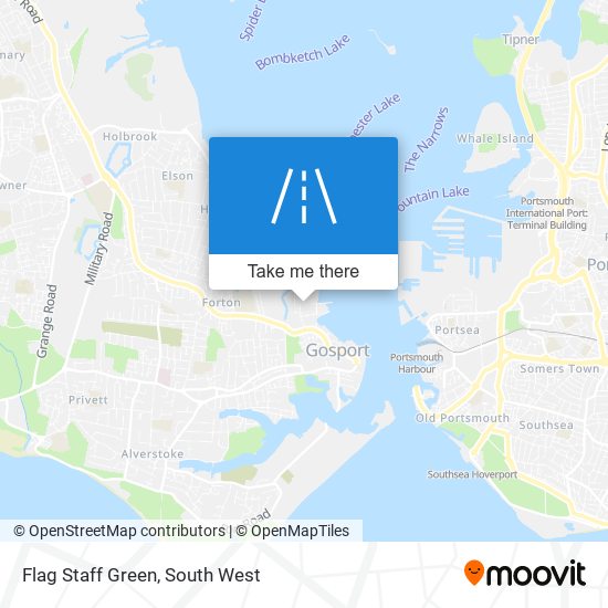 Flag Staff Green map