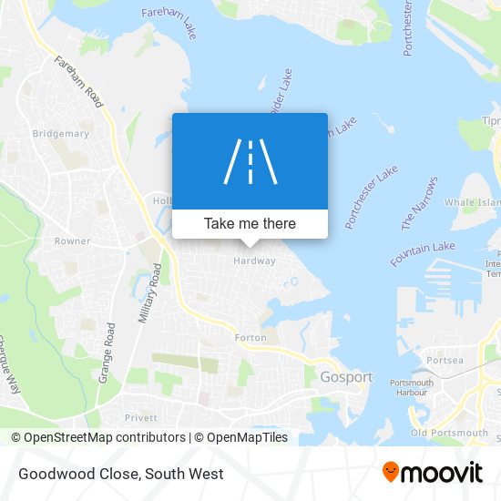 Goodwood Close map