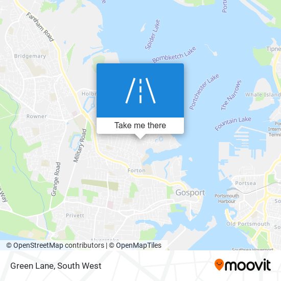 Green Lane map