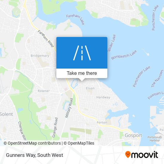Gunners Way map
