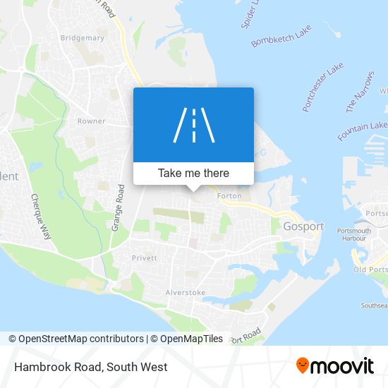 Hambrook Road map