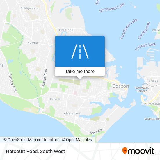 Harcourt Road map