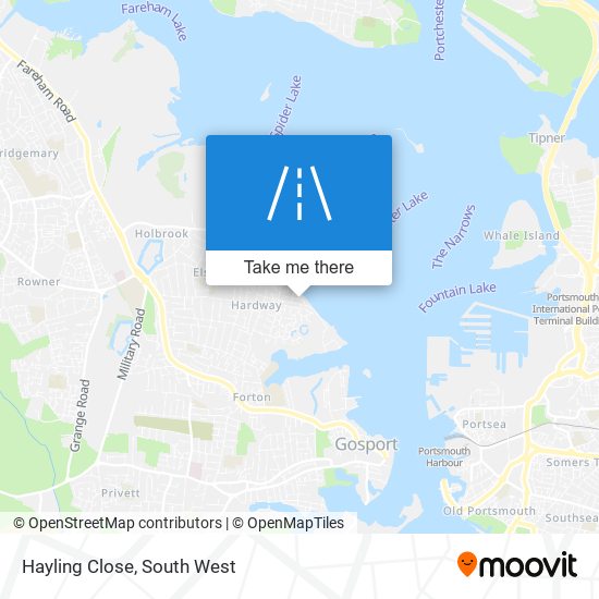 Hayling Close map