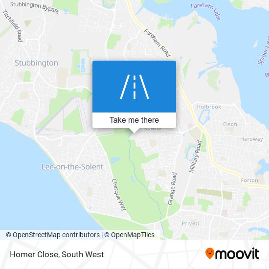 Homer Close map