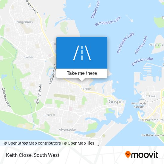 Keith Close map