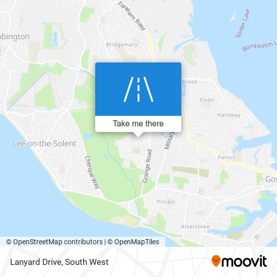 Lanyard Drive map