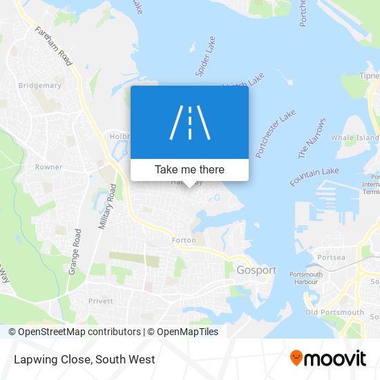 Lapwing Close map