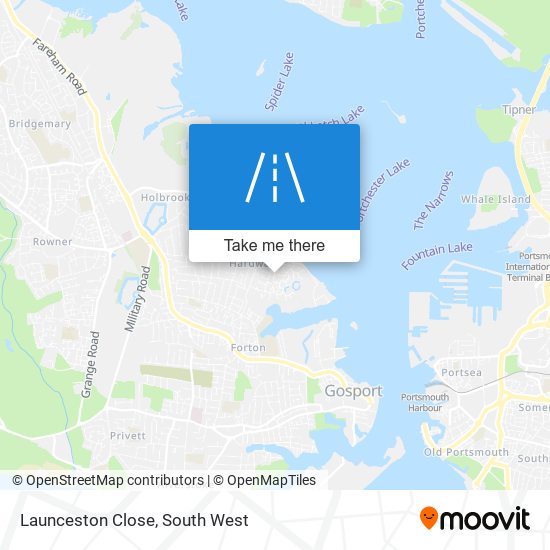Launceston Close map