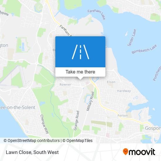 Lawn Close map