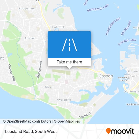 Leesland Road map