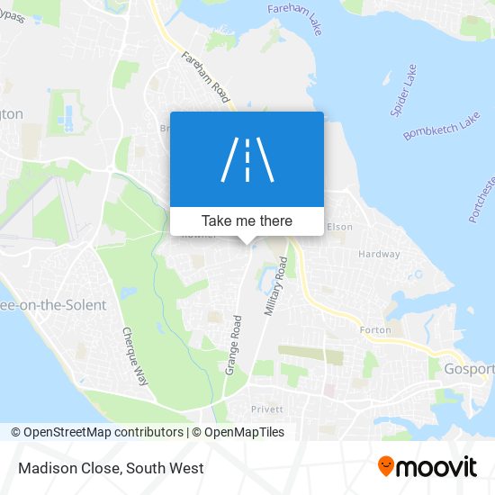 Madison Close map