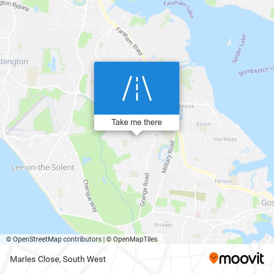 Marles Close map